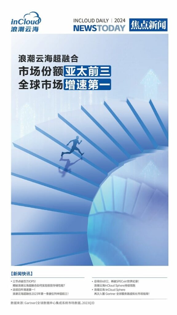 Gartner：2023Q3浪潮云海超融合位居亚太前三，增速35%